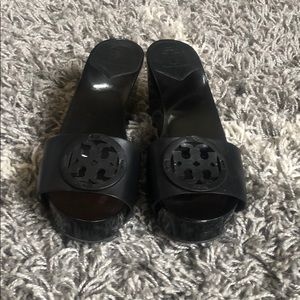 Tory Burch Patty Black wedge sandals